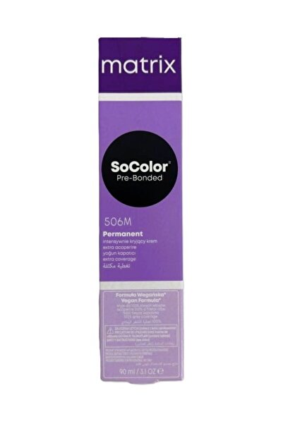 Matrix SoColor Permanent Hair Colour. Shade: 506.8 (Extra Coverage Dark Blond...