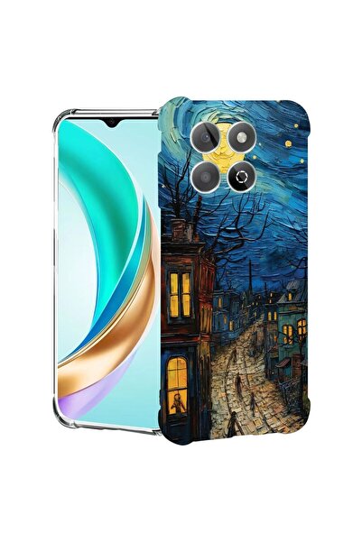 bestcase ¬Æ Husa compatibila Honor X8C, Anti Shock 1.5MM, Van Gogh City Life,...