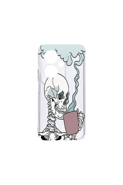 bestcase Husa BestCase¬Æ Clear Silicon 2MM, Compatibila Cu OPPO A79 5G, Skull...