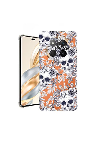 bestcase Θήκη για Honor Magic7 Lite, Αντικραδασμική 1.5MM, Σχέδιο Κρανίο Μαύρ...