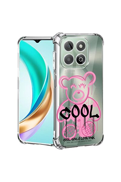 bestcase ¬Æ Husa compatibila Honor X8C, Anti Shock 1.5MM, Teddy Bear Cool Pin...