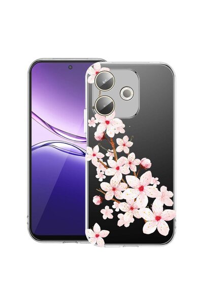bestcase ¬Æ Husa Clear Silicon pentru OPPO A5 Pro 5G, Spring Flower, 2042415 ...