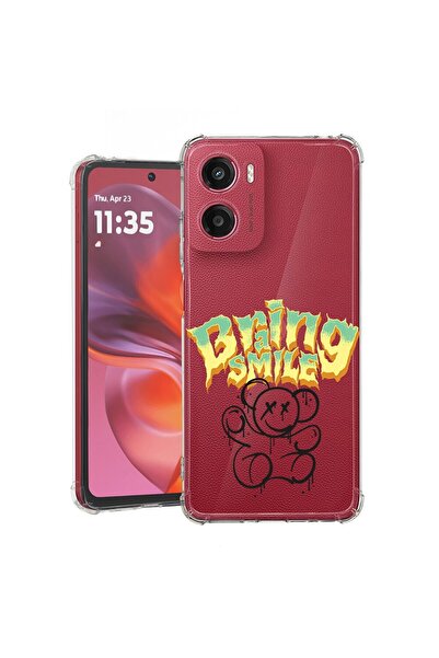 bestcase Съвместим калъф за Motorola Moto E15, Удароустойчив 1.5ММ, Дизайн  "...