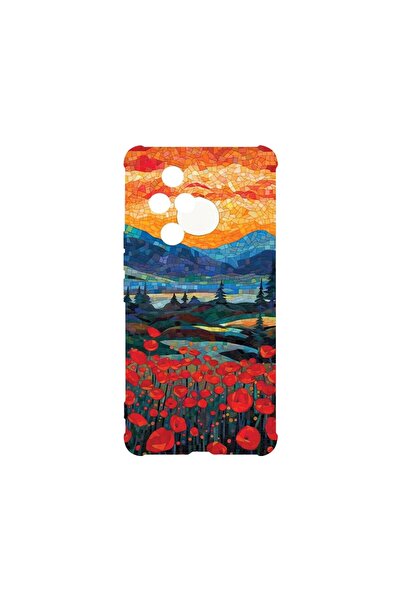bestcase Husa Antișoc 1.5MM, compatibilă cu Honor 200 Pro, Poppies in Sunset,...