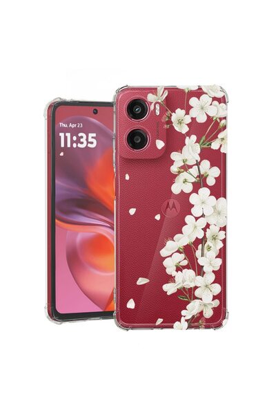 bestcase ¬Æ Husa Anti Shock Compatibila cu Motorola Moto G05 / E15, Floral - ...