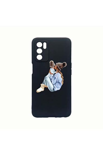 bestcase Θήκη σιλικόνης, Συμβατή με Oppo A16, Σχέδιο Μαμά-Κορίτσι με Αγόρι, Α...