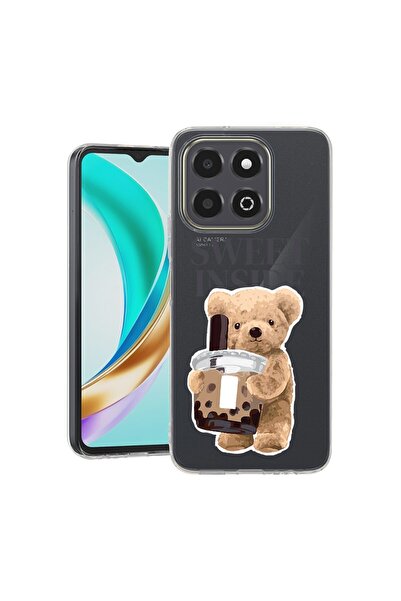 bestcase Θήκη Διαφανής Λεπτή Σιλικόνης Συμβατή με Honor X6c, Αρκουδάκι Γλυκό ...