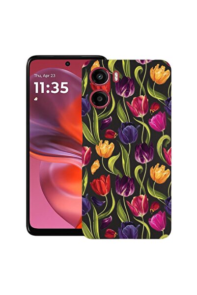 bestcase ¬Æ Husa TPU Ultra Slim Compatibila cu Motorola Moto G06, Floral - Tu...