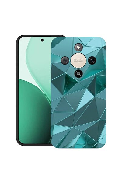 bestcase Θήκη TPU Υπέρλεπτη Συμβατή με Honor Magic8 Lite, Πράσινο Μωσαϊκό, 31...