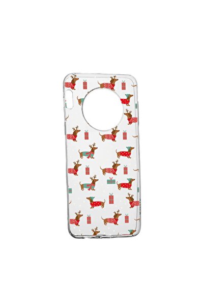 bestcase Силиконов калъф, съвместим с Honor Magic4 Lite, Коледен дакел, Устой...