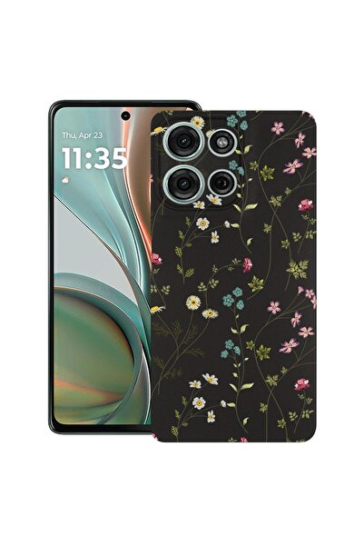 bestcase Ултра тънък TPU калъф, съвместим с Motorola Edge 50 Neo, Флорален - ...