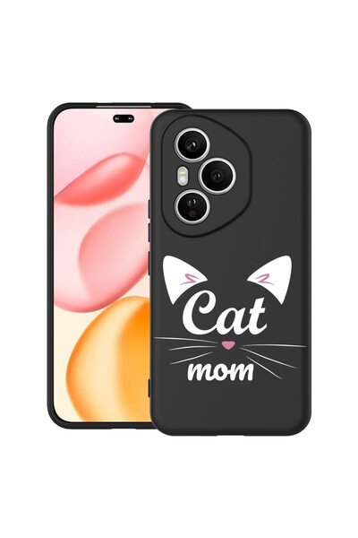 bestcase ¬Æ Husa pentru Honor 400 Pro din Silicon Ultra Slim cu Design Cat Mo...