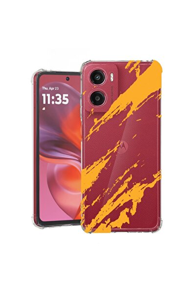 bestcase Θήκη για Motorola Moto G05, Αντικραδασμική 1.5MM, Χρυσές Ρίγες, Προσ...