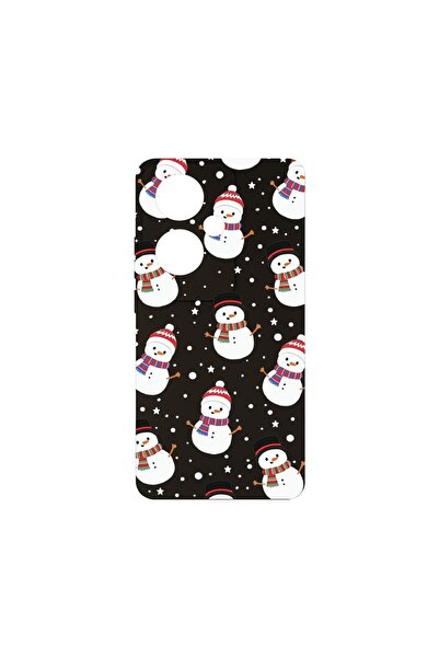 bestcase Премиум силиконов калъф, съвместим с OPPO Reno 11F, Снежен човек, Тъ...