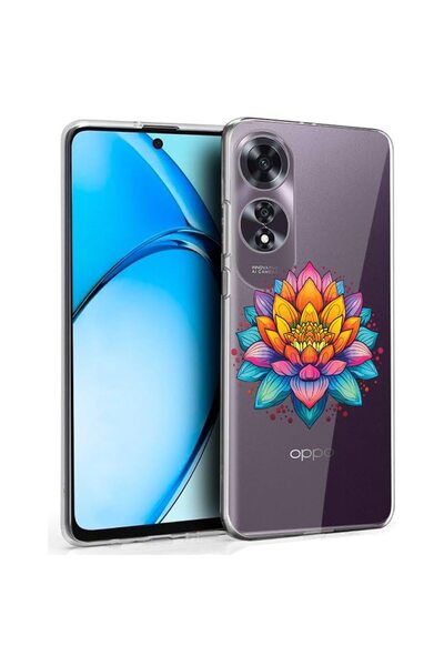 bestcase ¬Æ Husa pentru OPPO A60 4G, Clear Silicon 2MM, Dream Colors Flower, ...