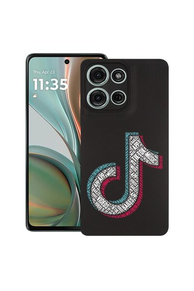 bestcase ¬Æ Husa pentru Motorola Moto G15, Calligraphy TikTok, Slim Silicon 0...