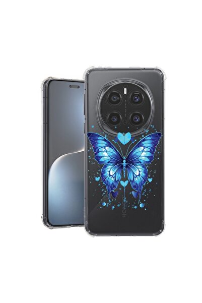 bestcase Θήκη για Honor Magic7 Pro, Αντικραδασμική 1.5MM, Μπλε Πεταλούδα, Προ...