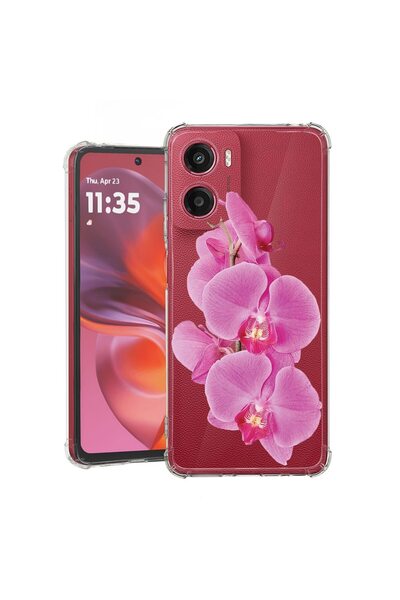bestcase Противоударен калъф, съвместим с Motorola Moto G06, Флорален - Миним...