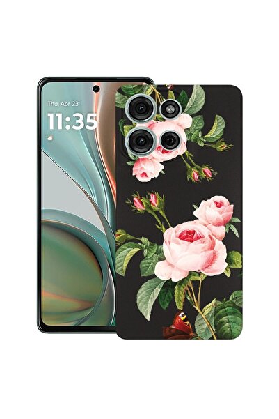 bestcase ¬Æ Husa pentru Motorola Moto G75, Rose, Slim Silicon 0.8MM, Antisoc,...