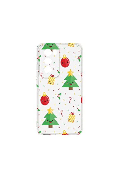 bestcase ¬Æ Husa Clear Silicon 2MM, Compatibila Cu OPPO Reno12 Pro 5G, Xmas T...