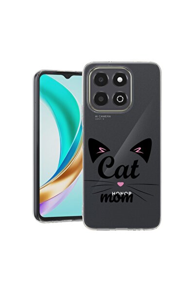 bestcase ¬Æ Husa Clear Slim Silicon Compatibila cu Honor X6c, Cat Mom, 311958...