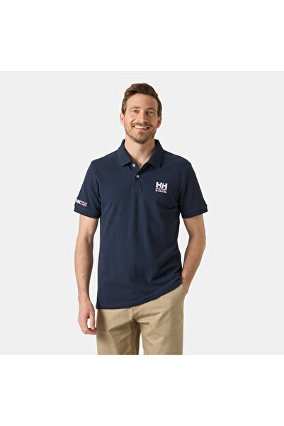 Helly Hansen تي شيرت هدسون بولو للرجال باللون الأزرق الداكن
