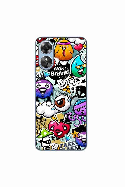 OEM Husa compatibila cu Oppo A17 Silicon Gel Tpu Model Pop Art Graffiti