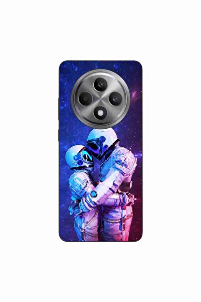 OEM Husa compatibila cu Oppo Reno12 FS Silicon Gel Tpu Model Astronauts Couple