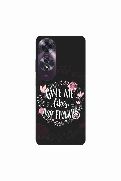 OEM Θήκη συμβατή με Oppo A60 4G από σιλικόνη gel TPU με σχέδιο μηνύματος  "Δώ...