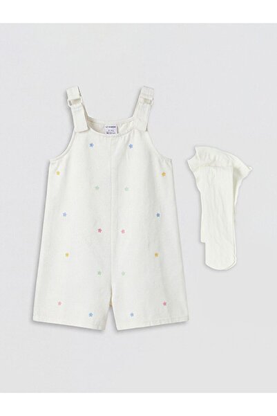 LC Waikiki LCW Kids Nakışlı Kız Çocuk Salopet Elbise