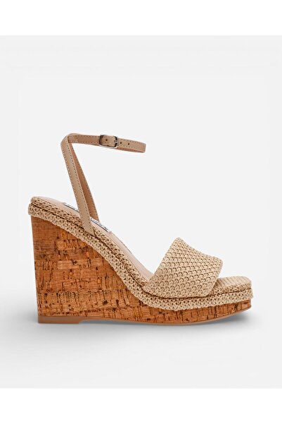 Steve Madden OUTRIGHT NAT NAT RAFFIA Kadın Nat Raffia Topuklu Sandalet OUTRIG...