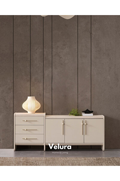Velura Home & Living Defne Konsol - Krem (Ayna Hariç)