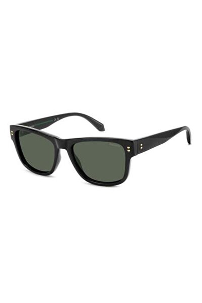 Polaroid نظارات شمسية للرجال PLD 6252/S/X باللون الأسود، مقاس 55 ملم