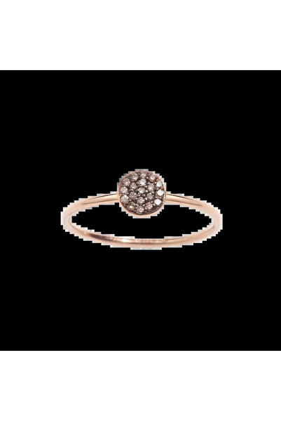 Lisa&Co. Gold Ring Pave Brown Diamonds L
