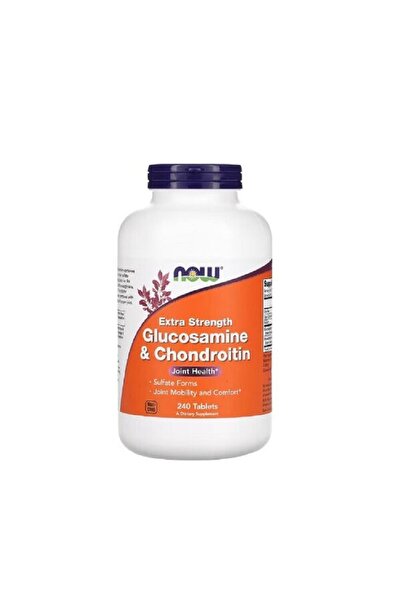 Now Foods Glucosamină și Condroitină Extra Puternică 240 tablete