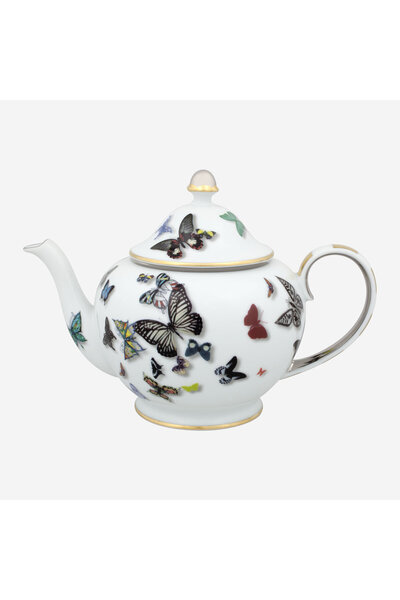 Vista Alegre Butterfly Parade by Christian Lacroix White Porcelain Teapot 140...