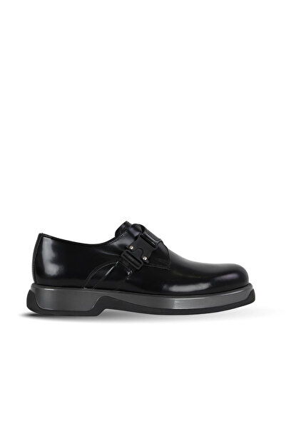 BUENO Black leather men's casual shoes