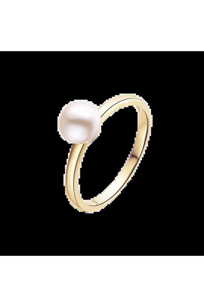 Lisa&Co. Inel Argint Mini Pearl 57 mm / Argint placat cu aur galben / Perle d...