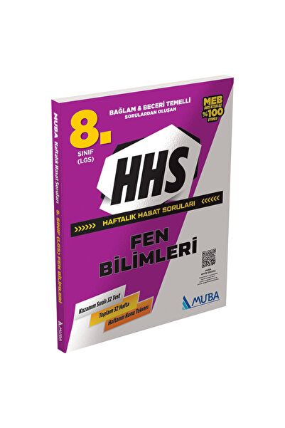 Muba Yayınları HHS8003 8.Sınıf Fen Bilimleri Haftalık Hasat Soruları (HHS)