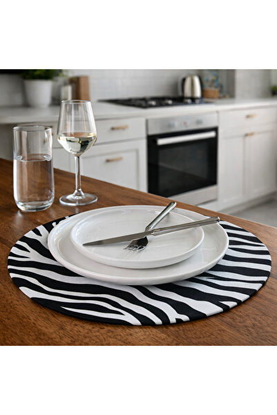 Econice American Service, 1 Piece Zebra Pattern Digital Printed Supla