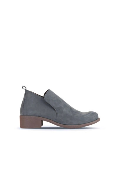 BUENO Gray Nubuck Women's Heeled Boots