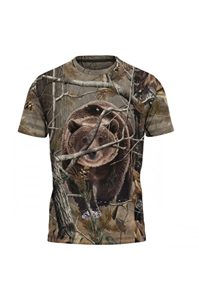 OEM Tricou barbati Urs , maneca scurta multicolor F063