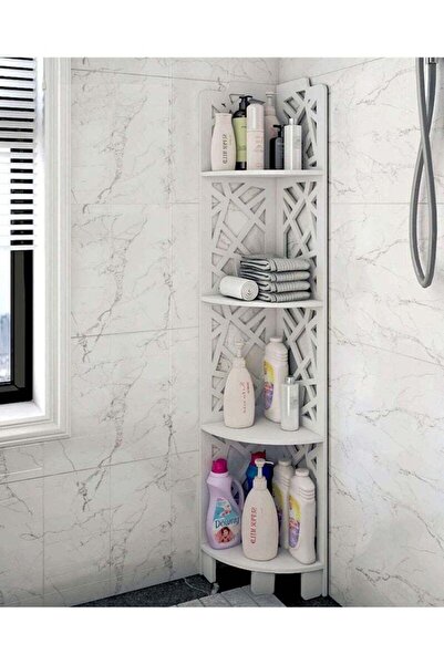 Arabest 4-Tier Corner Shelf, Bathroom Storage Floor Organizer, Triangle Shelf...