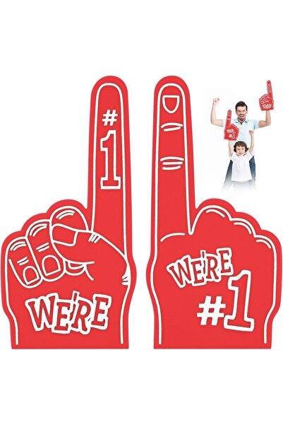 Aolso 2 x Giant Foam Fingers, Foam Fingers for Hands, Giant Foam Fingers, Spo...