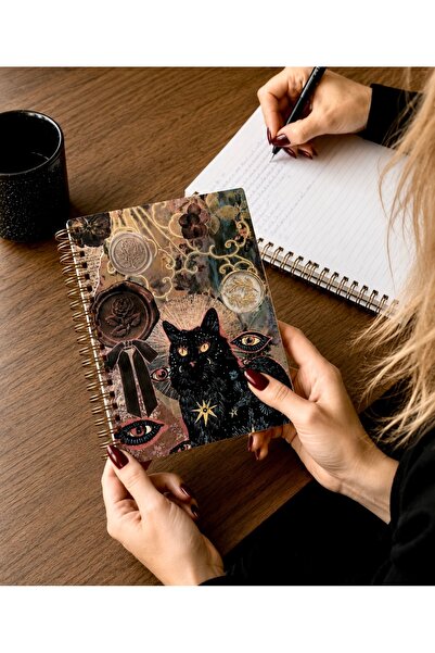GIALA Paperwork GIALA Mystic Cat A5 Spiralli Defter Çizgisiz