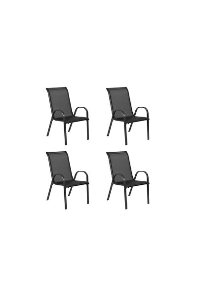 Target Home Πολυθρόνα Best-K/D 4τμχ. κάθισμα Textiline 2x1 μαύρο μονόχρωμο 54...
