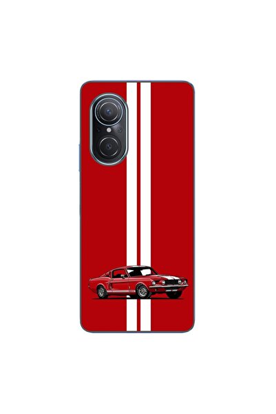 OEM Husa compatibila cu Huawei Nova 9 SE Silicon Gel Tpu Model Red Mustang
