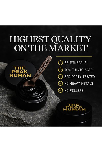The Peak Human Authentic Himalayan Shilajit | Most Potent 60 Days Sun-Dried | 40X Nano Filtered Shilajit
