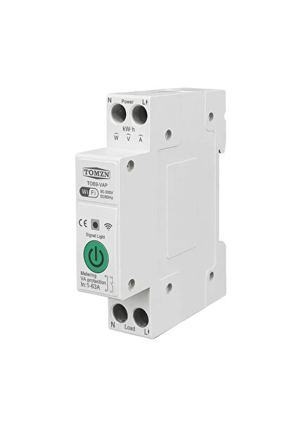 TOMZN Single-phase smart fuse with current meter and monitoring, adjustable a...