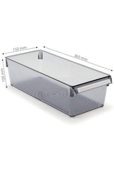 Yıldızan Bgm Shop M-E27-20-25 Organizer Shelf, Transparent Black 414149